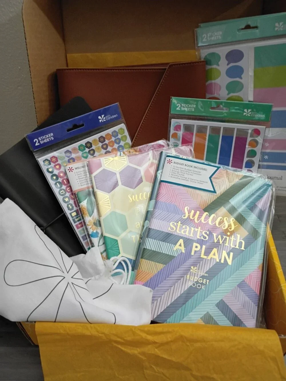 NEW Erin Condren Petite Planner Bundle Folio Journals Stickers